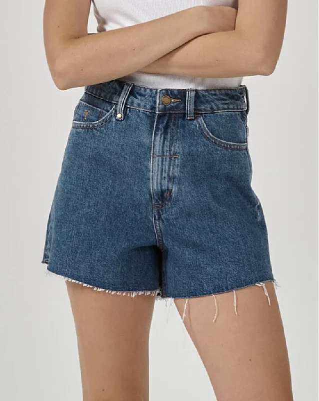 Ripped shorts – Denim or other fabric shorts with intentional tears or distressing for a rugged, trendy look.Erica Short