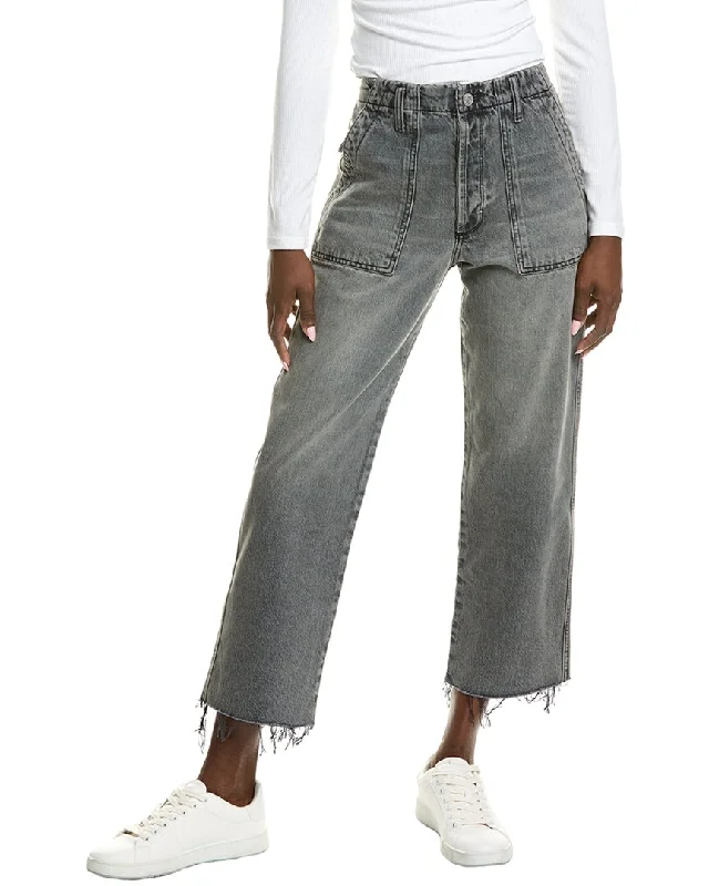 Button-front trousers – Trousers that feature a row of buttons along the waistband for a stylish detail.Black Orchid Ashley Patch Pocket Desperate Measures Ankle Jean