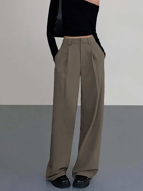 Stretch trousers – Trousers made with a small amount of spandex or elastane for added stretch and flexibility.BerryBetty - Business Casual Pleat Dress Pants