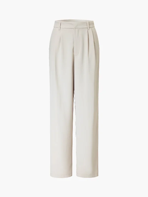 Palazzo trousers – Wide-leg trousers made from light, flowy fabric, often associated with a chic or bohemian look.BerryBetty - Essential Straight Leg Pants