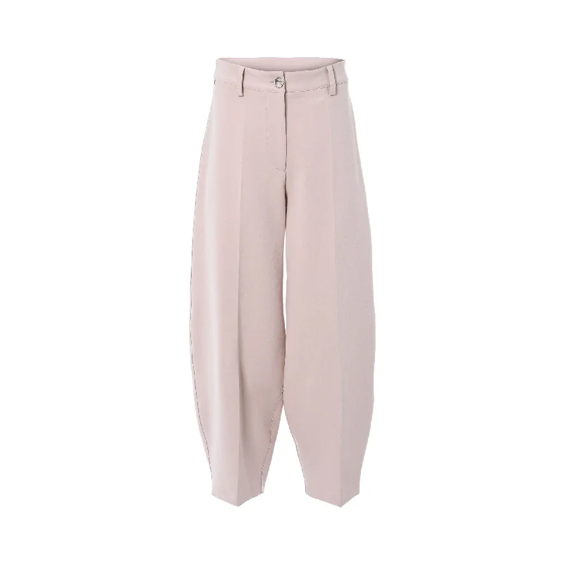 Pleated trousers – Trousers with folds or pleats in the front, often adding volume or texture to the garment.Oblique Women's Nut Fashionable Pant