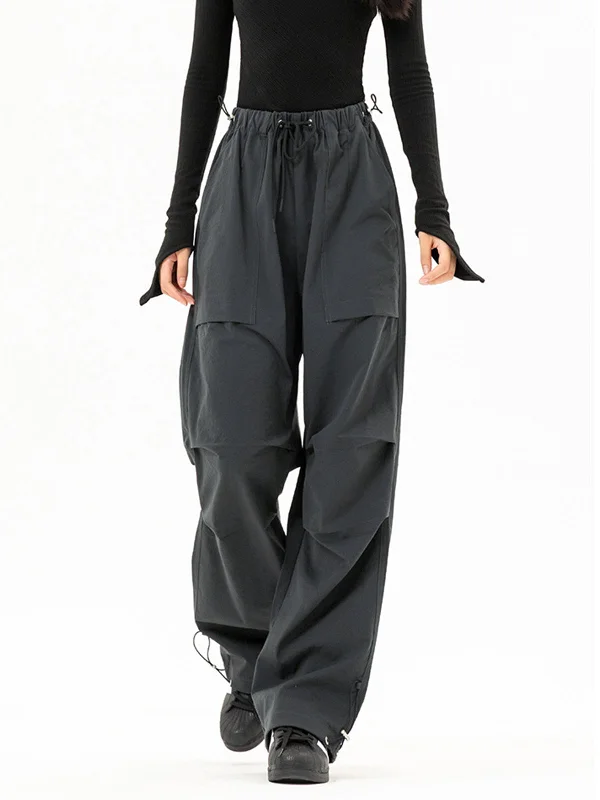 Slim-fit trousers – Trousers that are form-fitting and narrow through the legs.BerryBetty - Heartbreaker Drawstring Cargo Pants