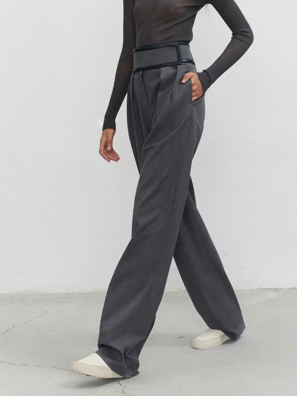 Bootcut trousers – Slightly flared at the bottom, designed to accommodate boots underneath.BerryBetty - Hook-and-Loop Fastener Velcro Dress Pants