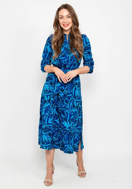 Maxi dress – Long dress that typically reaches the ankles or floor, offering a flowing and elegant look.Kate & Pippa Capri Shirt Midi Dress, Blue & Royal