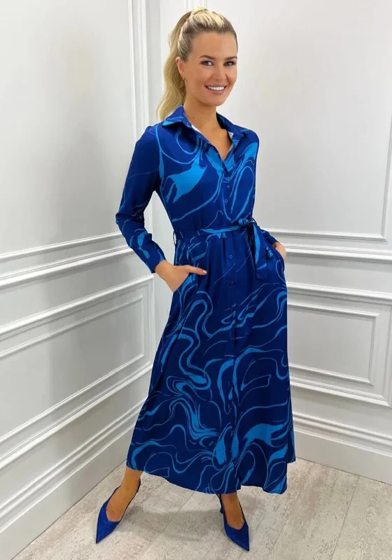 Cocktail dress – Dress typically worn for semi-formal events, often knee-length or slightly above.Kate & Pippa Luca Swirl Maxi Dress, Royal Blue