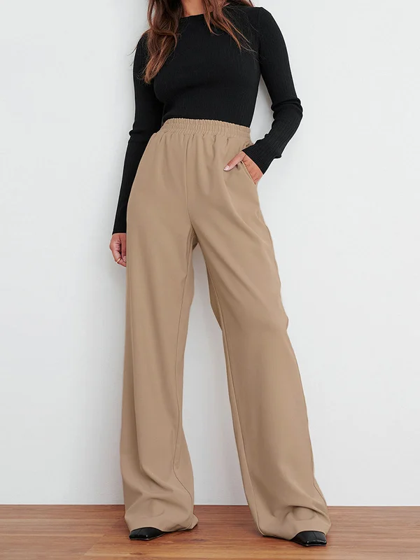 Denim trousers – Made from denim fabric, often resembling jeans but styled as more formal trousers.BerryBetty - Let's Get Cozy Wide Leg Pants