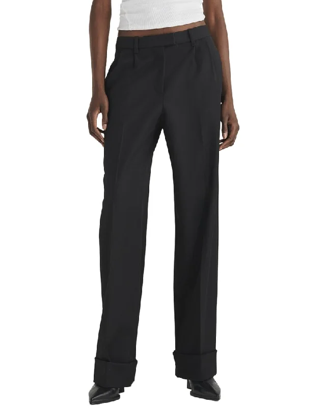 Bootcut trousers – Slightly flared at the bottom, designed to accommodate boots underneath.rag & bone Marianne Italian Wool Pant