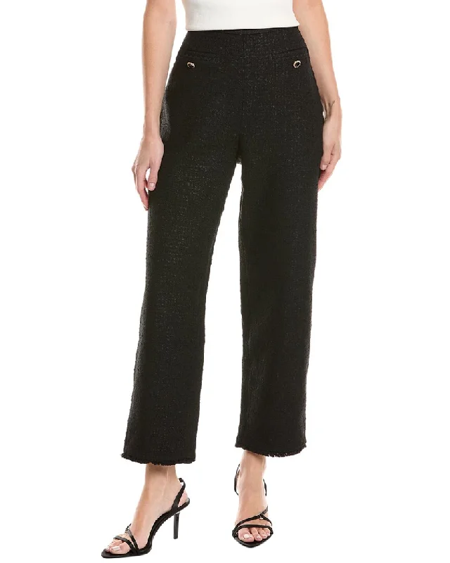 Paperbag waist trousers – Trousers with a gathered waistband, often cinched with a belt for added style.Ted Baker Straight Leg Wool-Blend Trouser