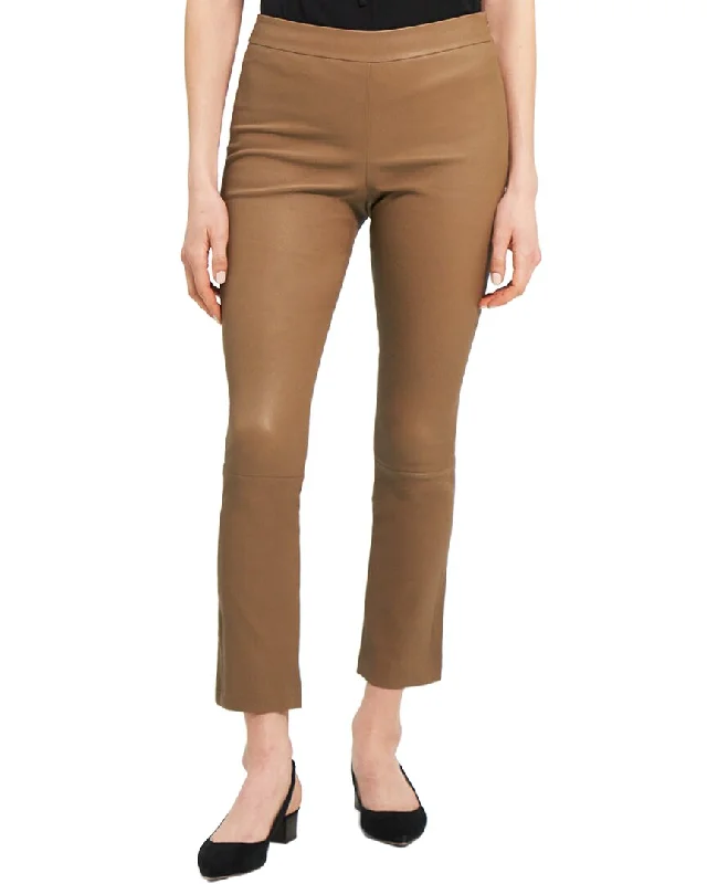 Elastic waist trousers – Trousers with an elasticated waistband for a more comfortable, stretchy fit.Theory Slim Kick Leather Pant