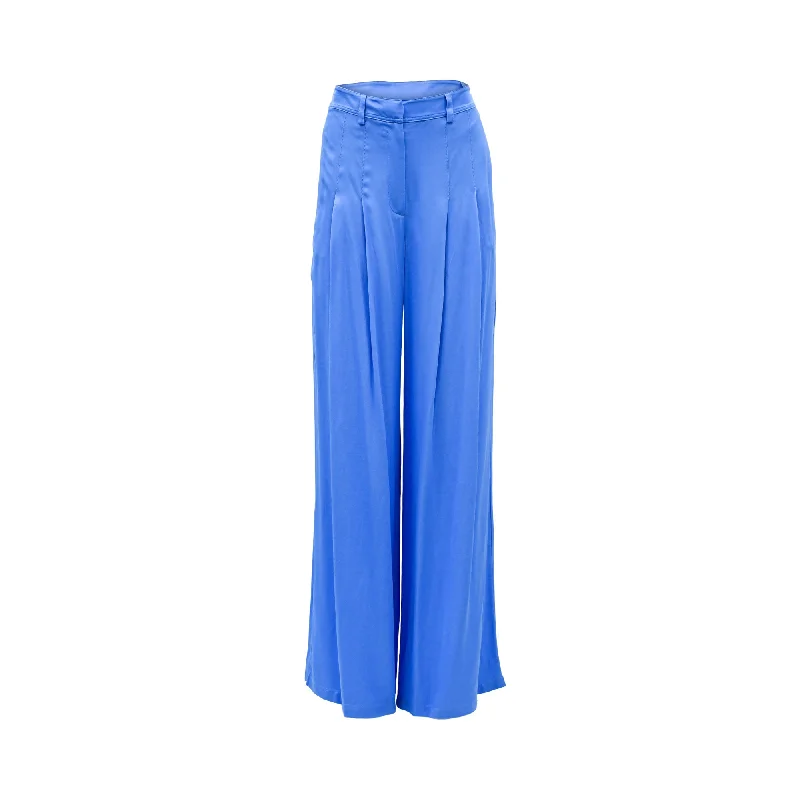 Wide-waistband trousers – Trousers with a thick waistband, often providing a more structured or comfortable fit.Ice Play Women's Azzurro Trouser