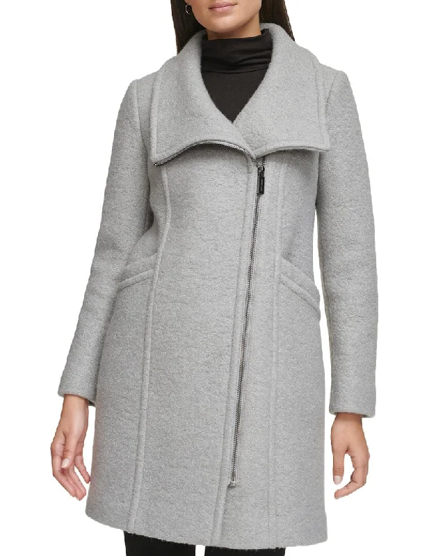 Cropped – Short in length, above the waistKenneth Cole Wool-Blend Coat