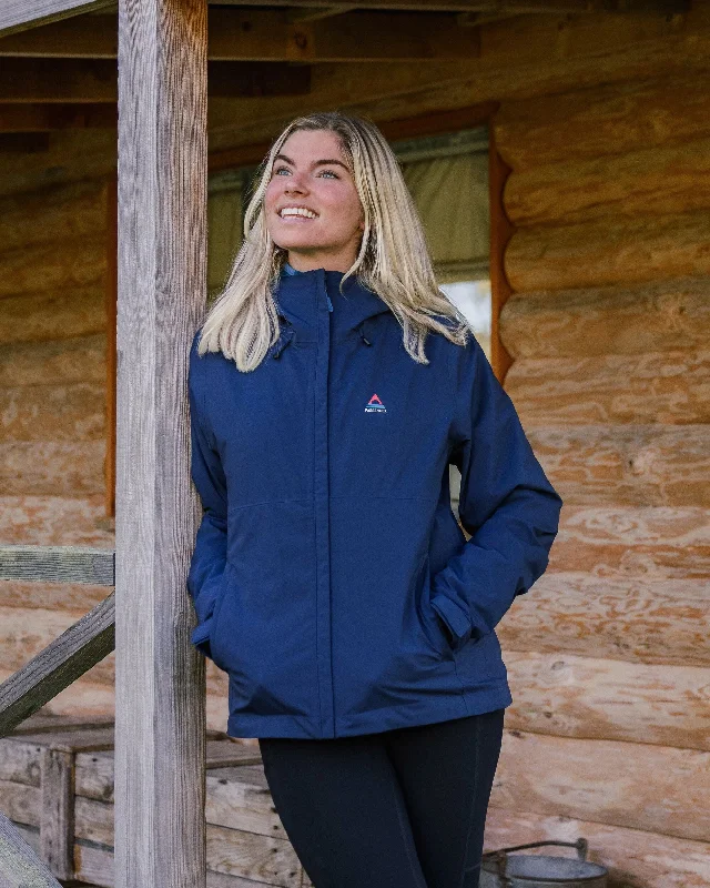 Fleece-lined – With soft fleece inside for warmthRainstorm Recycled Waterproof Jacket - Rich Navy