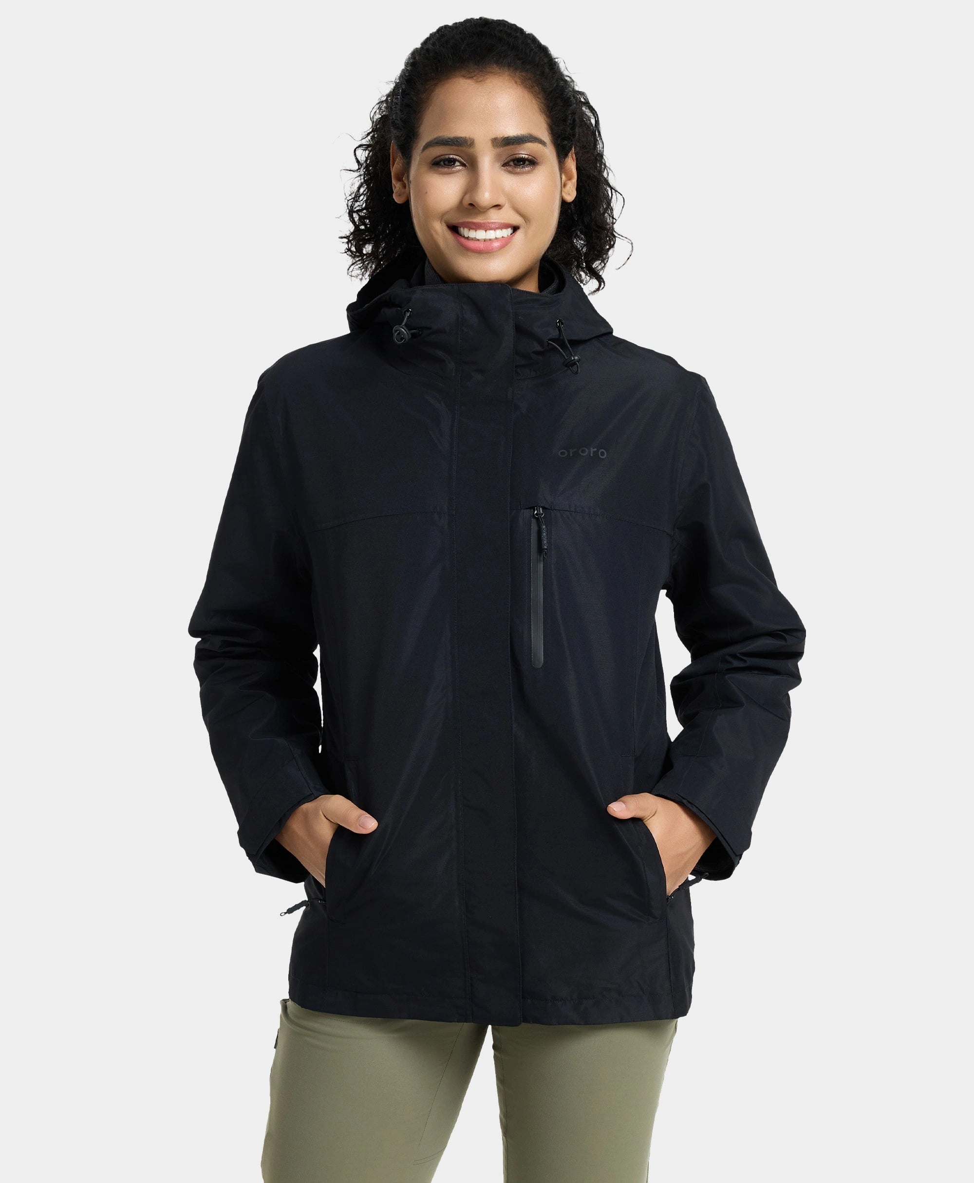 Reflective – Includes reflective elements for visibilityRiver Ridge Women's Waterproof Shell Jacket - Black