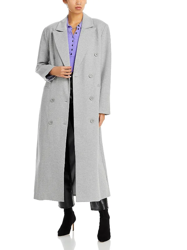 Button-down – With buttons, button closureWomens Double-Breasted Maxi Walker Coat