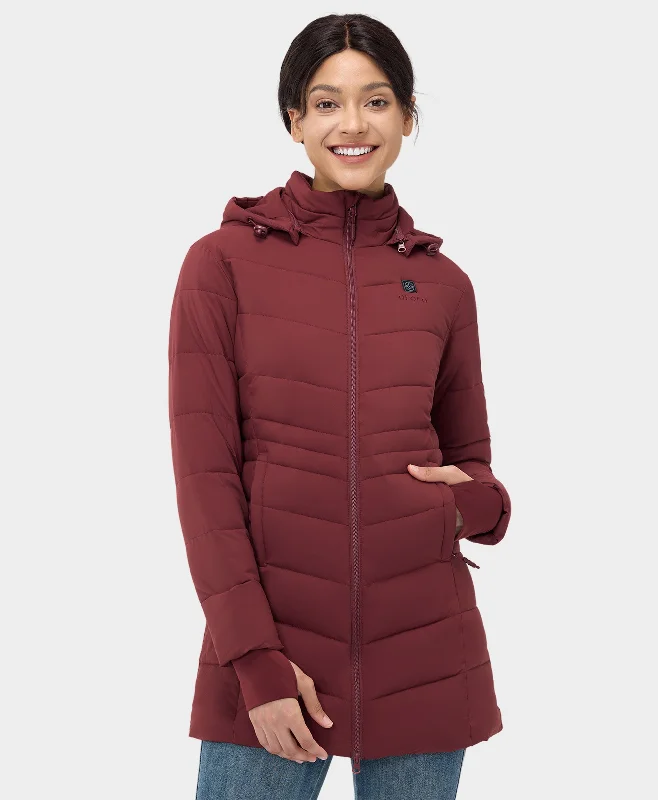 Breathable – Allows airflow, keeps you coolWomen's Heated Puffer Parka Jacket - New Colors