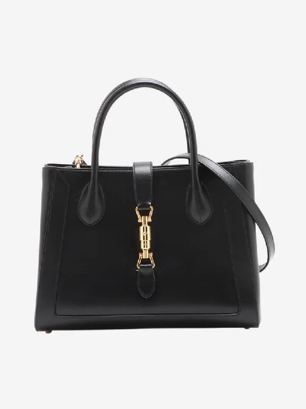 Black 1961 Jackie leather top handle bag