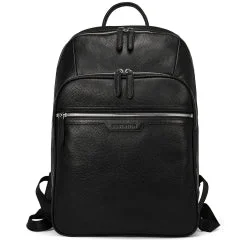 BOSTANTEN Men Leather Backpack 15.6 inch Laptop Backpack Travel College Bag