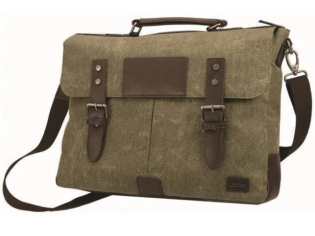 Canvas & Leather 15.4 Inch Laptop Bag