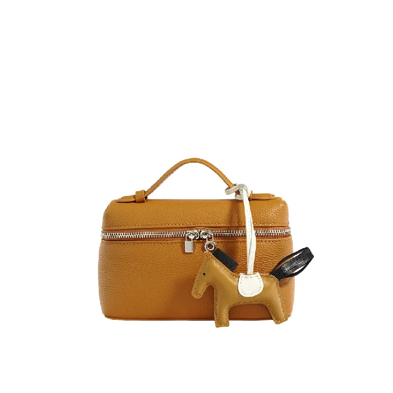 Top Grain Leather Inspired LP 19 Lunch Box Handbag