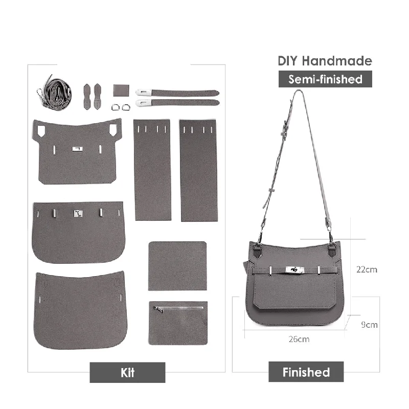 POPSEWING® Top Grain Leather Jypsiere Crossbody Bag DIY Kit