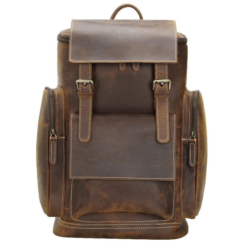 Leather Backpack for Men for 15.6" Laptop