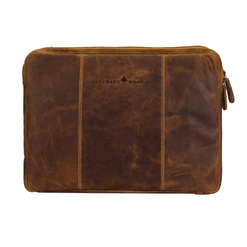 Leather Laptop Cases - MacBook Pro/Air 13 / 15 / 16 inch sleeve - Camel