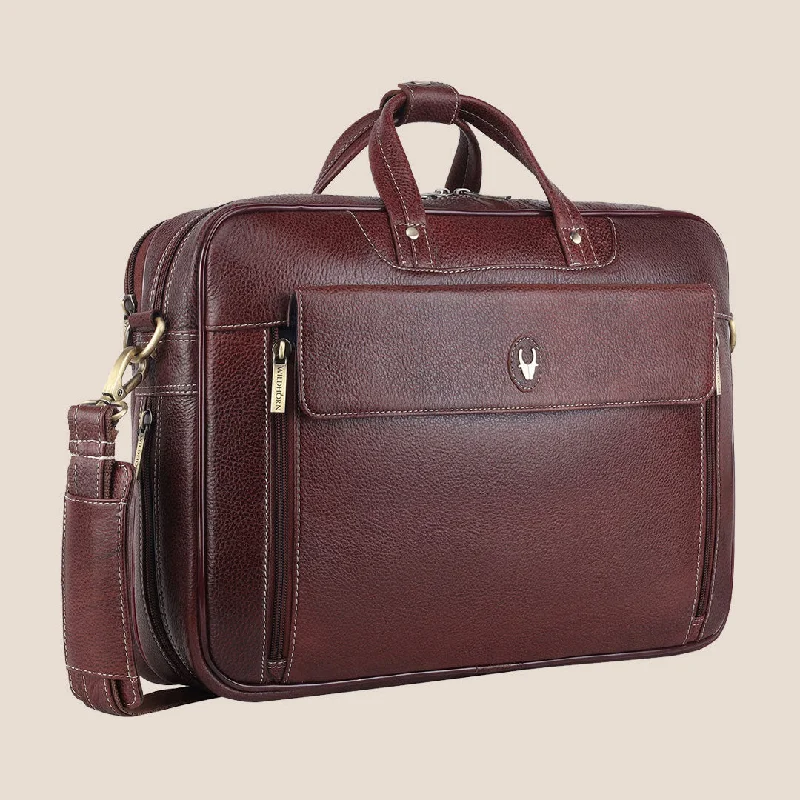 SPENCER Leather Laptop Messenger Bag for Men