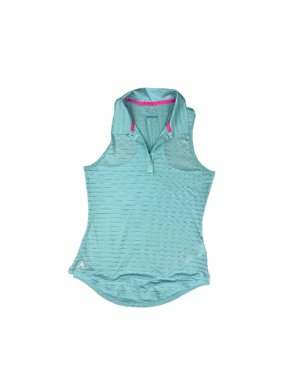 Mesh vest – Light, breathable vest made from mesh fabric, perfect for layering or workoutsAqua Athletic Tank Top Adidas, Size Xs