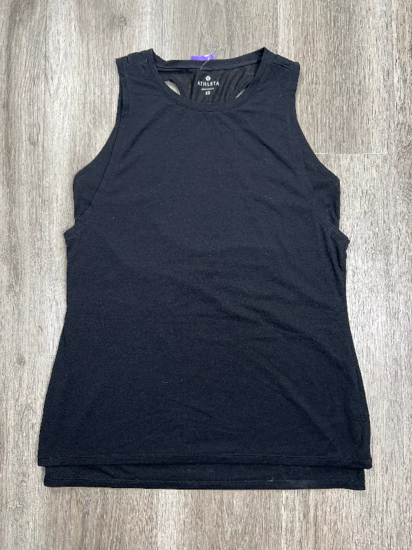 Button-up vest – Vest with buttons or a buttoned front closureBlack Athletic Tank Top Athleta, Size Xs