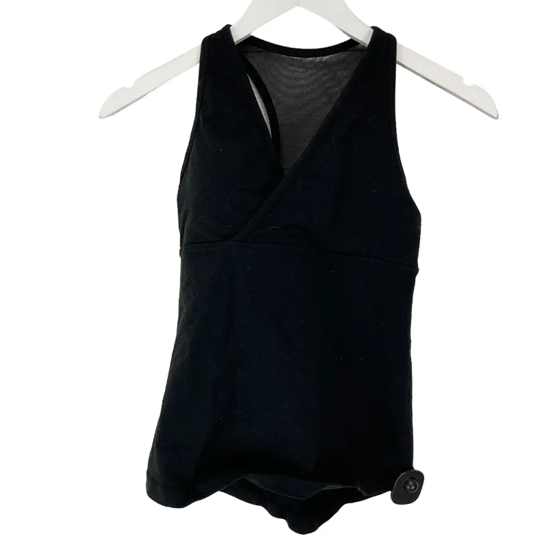 Denim vest – Classic vest made from denim fabricBlack Athletic Tank Top Lululemon, Size 4