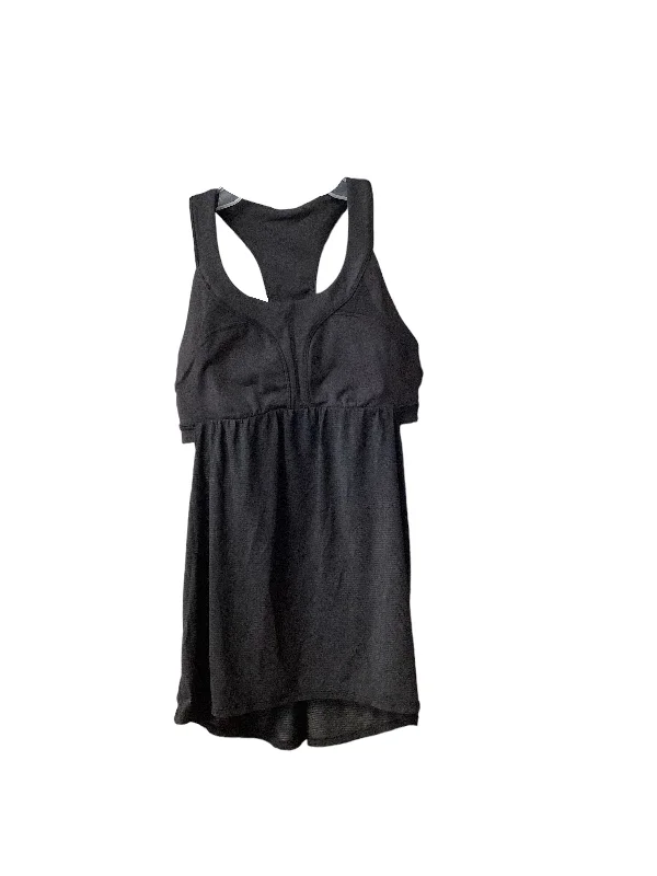 Belted vest – Vest with an attached belt to cinch at the waistBlack Athletic Tank Top Lululemon, Size 6