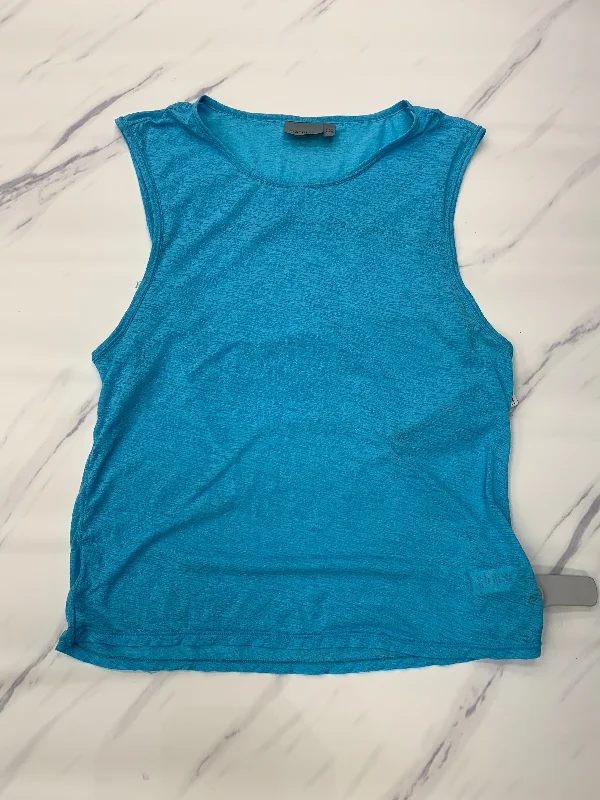 Peplum vest – Vest with a flared, ruffled bottom for a feminine silhouetteBlue Athletic Tank Top Athleta, Size Xs