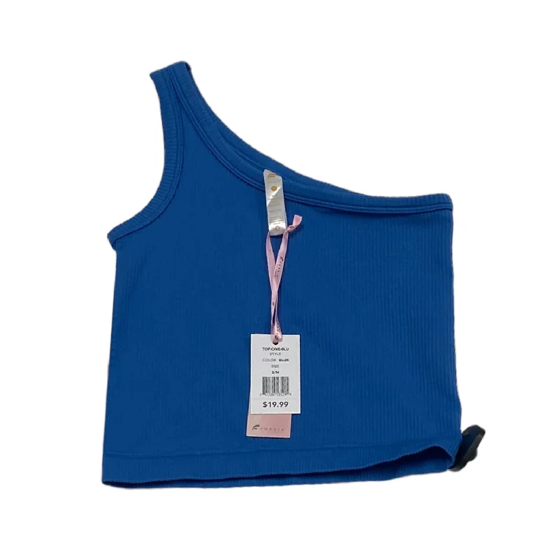 Zip-up vest – Vest that zips up the front, often with a high collarBlue Athletic Tank Top FORNIA, Size S