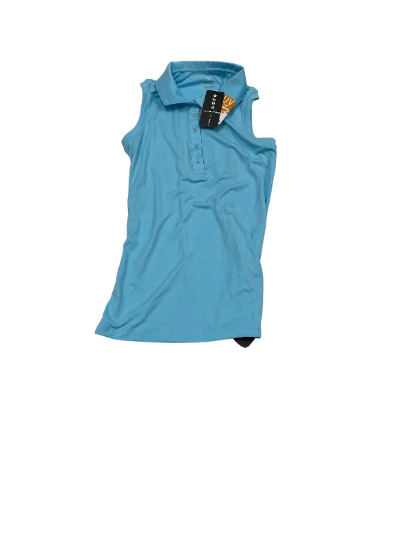 Utility vest – Practical vest with multiple pockets, often made of durable fabricBlue Athletic Tank Top Cmc, Size S