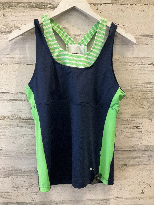 Mesh vest – Light, breathable vest made from mesh fabric, perfect for layering or workoutsBlue & Green Athletic Tank Top Bolle, Size S