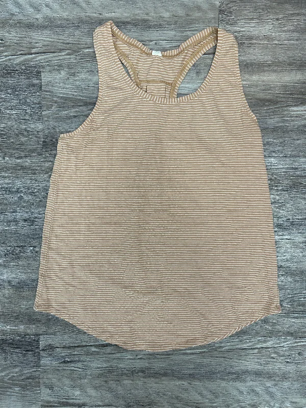 Zip-front vest – Vest with a front zipper closureBrown & Cream Athletic Tank Top Lululemon, Size 6