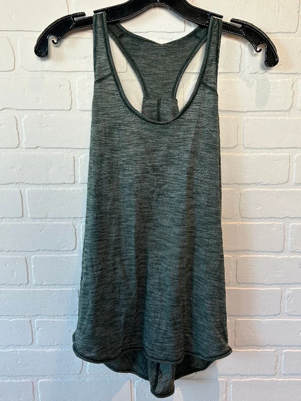 Hippie-style vest – Bohemian-inspired vest, often with fringe or ethnic patternsGreen Athletic Tank Top Lululemon, Size Xs