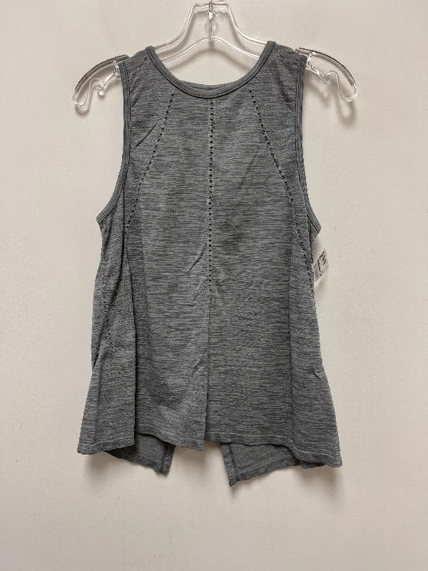 Hippie-style vest – Bohemian-inspired vest, often with fringe or ethnic patternsGrey Athletic Tank Top Athleta, Size S