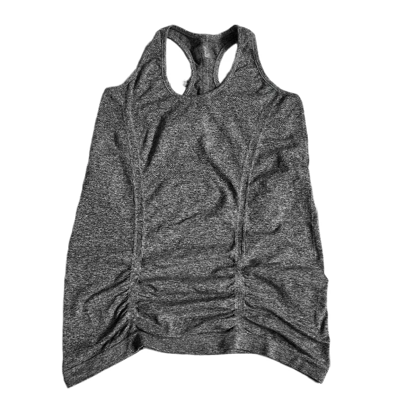 Utility vest – Practical vest with multiple pockets, often made of durable fabricGrey Athletic Tank Top By Athleta, Size: L