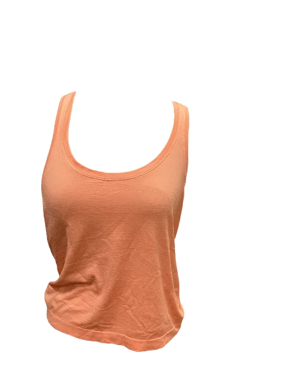 Button-up vest – Vest with buttons or a buttoned front closureOrange Athletic Tank Top Lululemon, Size 8