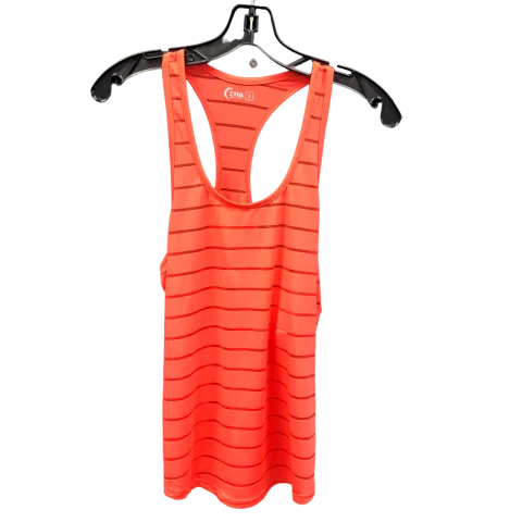 Peplum vest – Vest with a flared, ruffled bottom for a feminine silhouetteOrange Athletic Tank Top Zyia, Size S