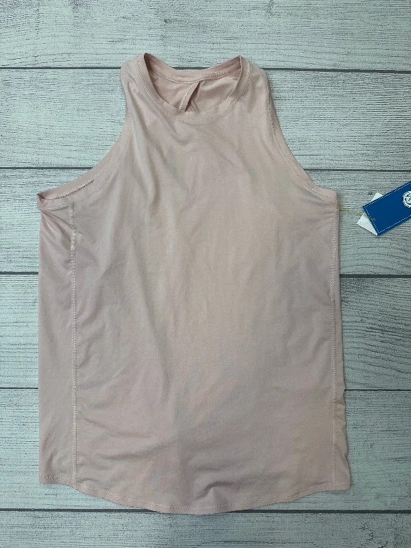 Peplum vest – Vest with a flared, ruffled bottom for a feminine silhouettePink Athletic Tank Top Lululemon, Size M