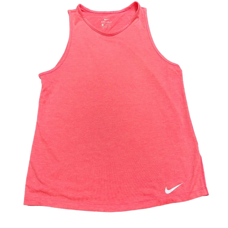 Mesh vest – Light, breathable vest made from mesh fabric, perfect for layering or workoutsPink Athletic Tank Top Nike Apparel, Size S