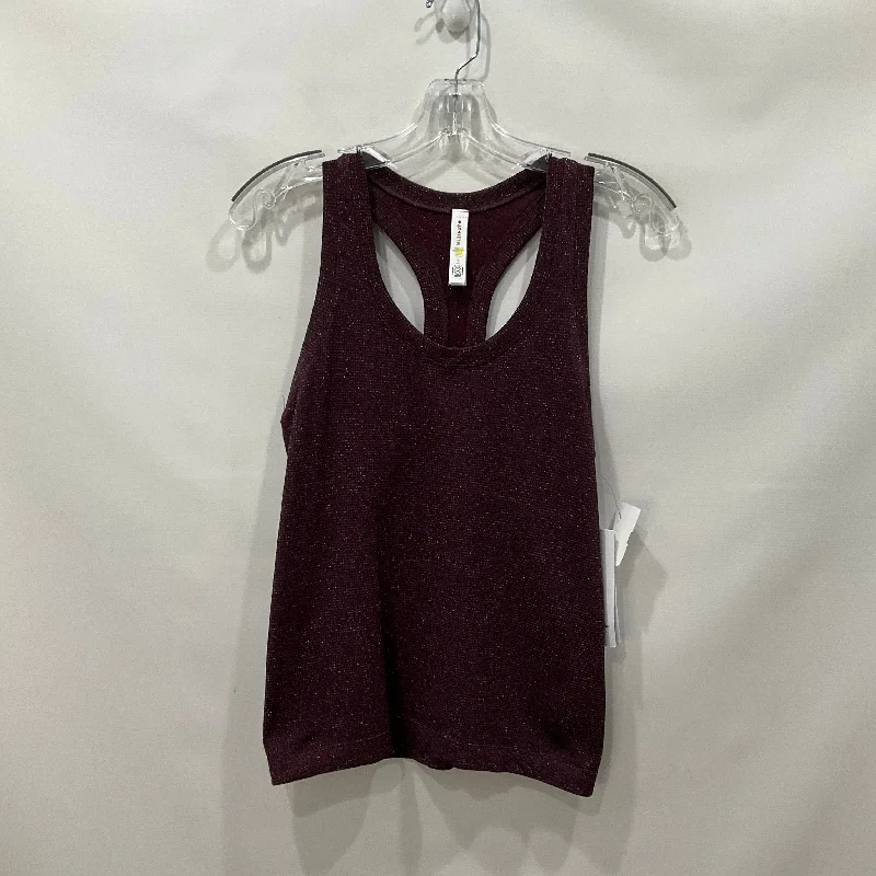 Sweater vest – Knit vest, often sleeveless, worn for layering or warmthPurple Athletic Tank Top Athleta, Size Xs