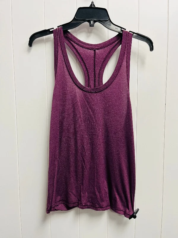 Long vest – Extended length vest, often reaching mid-thigh or kneePurple Athletic Tank Top Lululemon, Size S