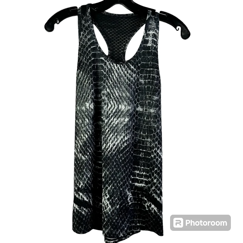 Cowl neck vest – Vest with a draped, loose-fitting neck for added styleSnakeskin Print Athletic Tank Top Reebok, Size S