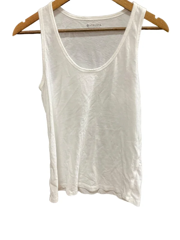 Button-up vest – Vest with buttons or a buttoned front closureWhite Athletic Tank Top Athleta, Size S