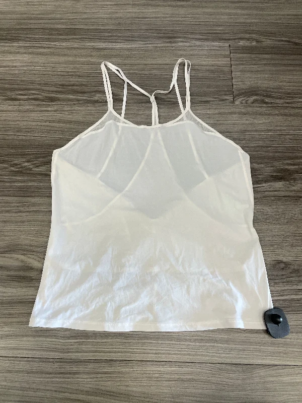 Button-up vest – Vest with buttons or a buttoned front closureWhite Athletic Tank Top Lululemon, Size 2