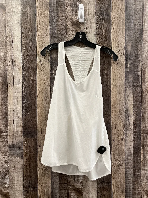 Faux fur vest – Vest made with faux fur for a luxurious, warm lookWhite Athletic Tank Top Lululemon, Size S