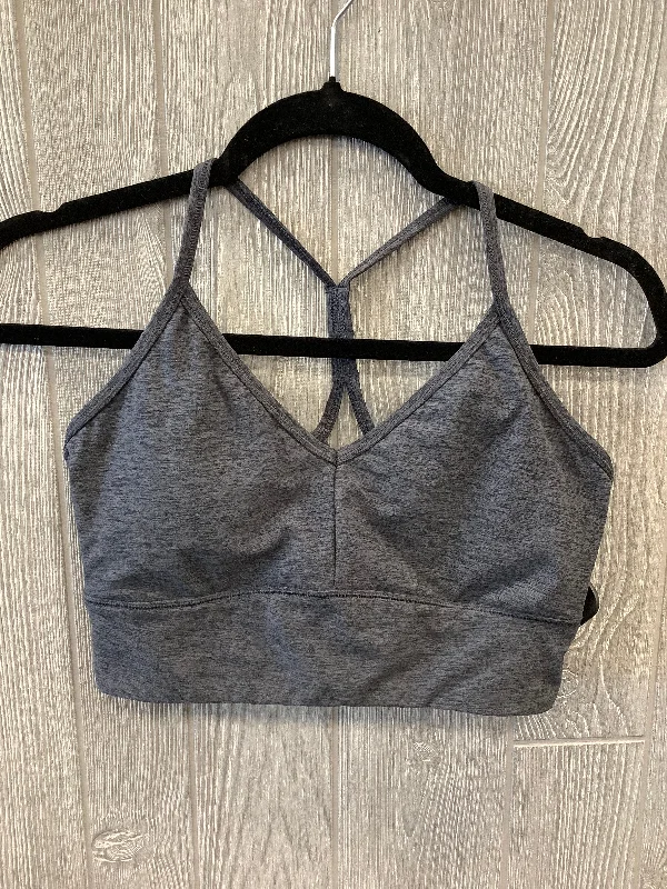 Mesh sports bra – Sports bra with mesh panels or details, promoting airflow and breathability during intense workouts.Athletic Bra By Calia In Grey, Size: S